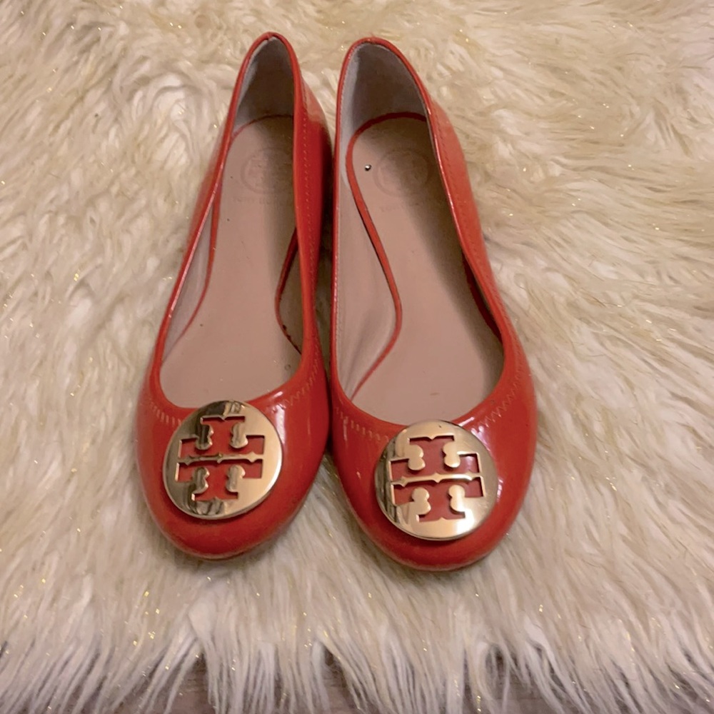 Orange Tory Flats Wore not even a hand full of times comfortable.